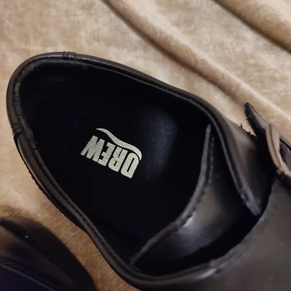 Like New - The Drew Canton Black Leather Shoes, 8W - Picture 3 of 13